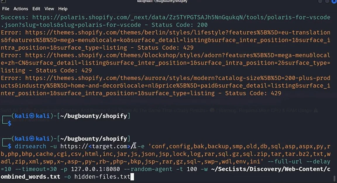 Web Recon and Directory Enumeration